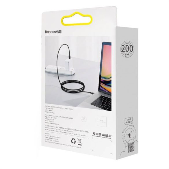 Baseus Superior sorozatú USB-C-USB-C kábel, 100 W, 2 m (fekete)