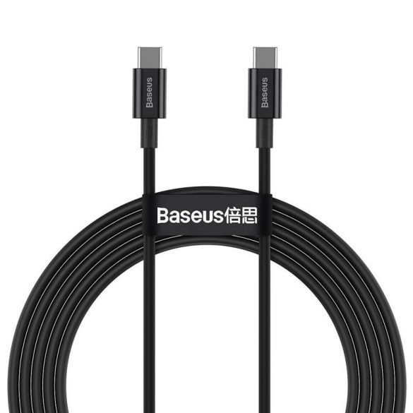 Baseus Superior sorozatú USB-C-USB-C kábel, 100 W, 2 m (fekete)