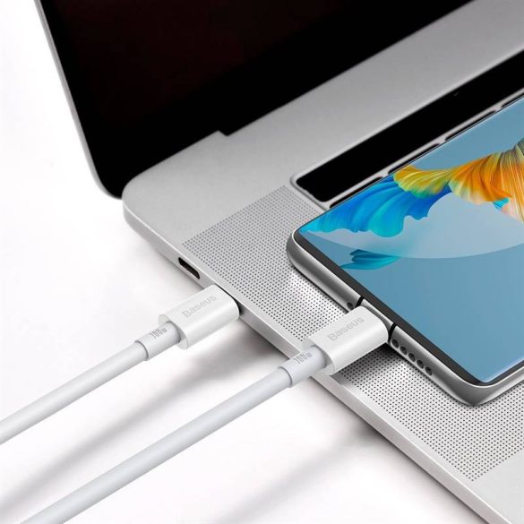 Baseus Superior sorozatú USB-C-USB-C kábel, 100 W, 1 m (fehér)