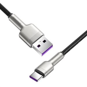 Baseus Cafule USB-USB-C kábel, 66 W, 0,25 m (fekete)