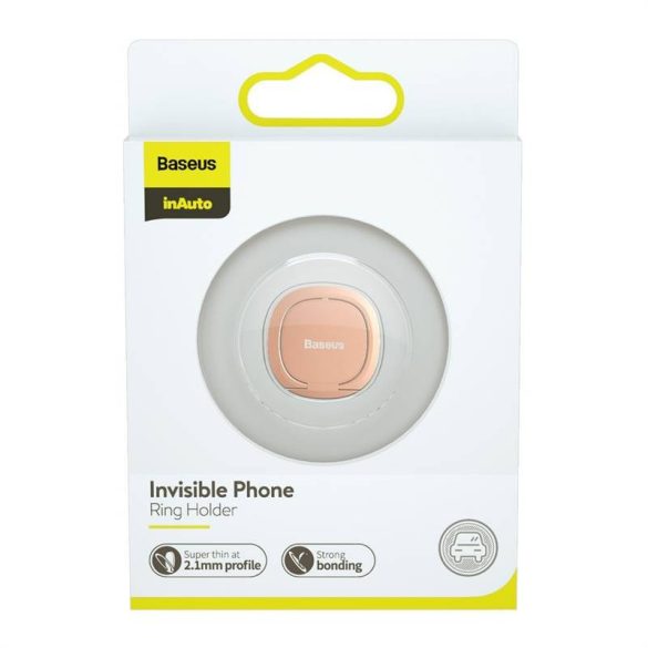 Baseus Invisible gyűrűs fogantyú telefonhoz (rózsaszín)