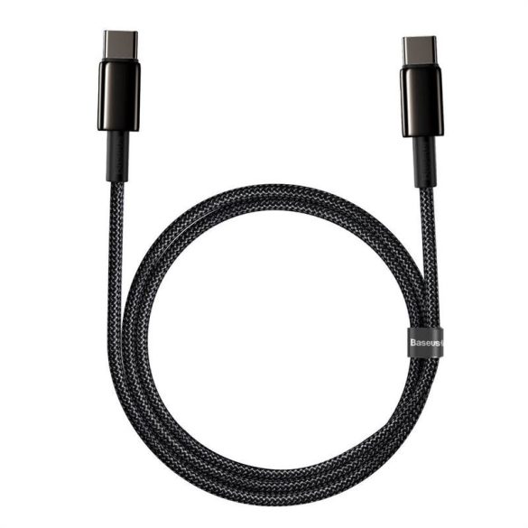 Baseus Tungsten Gold USB-C-USB-C kábel, 100 W, 2 m (fekete)
