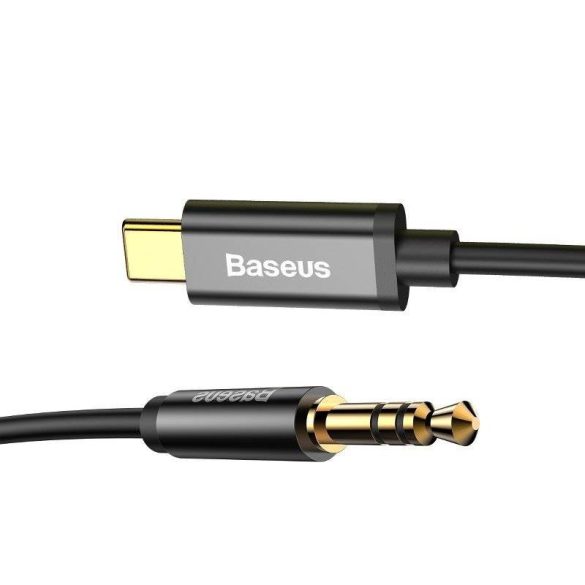 Baseus Yiven USB-C - 3,5 mm-es jack kábel 1,2 m-es (fekete)