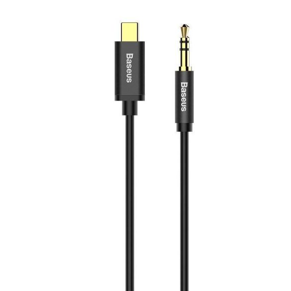 Baseus Yiven USB-C - 3,5 mm-es jack kábel 1,2 m-es (fekete)