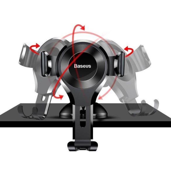 Baseus Osculum Gravity mobiltelefon tartó (fekete)