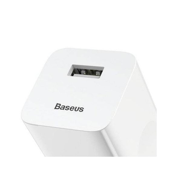 Baseus töltő gyorstöltő, USB, QC 3.0, 24 W (fehér)