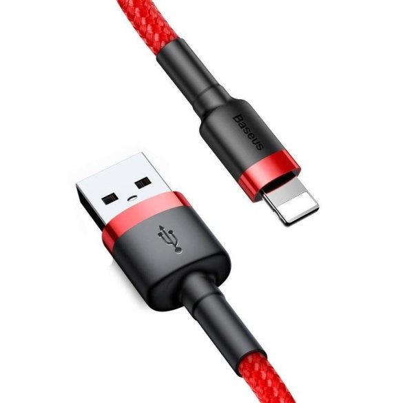 Baseus Cafule 1,5A 2 m-es Lightning USB-kábel (piros)