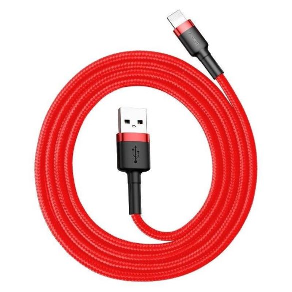 Baseus Cafule 1,5A 2 m-es Lightning USB-kábel (piros)