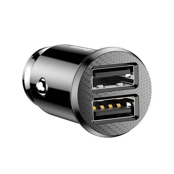 Baseus Grain autós töltő 2x USB 5V 3.1A (fekete)