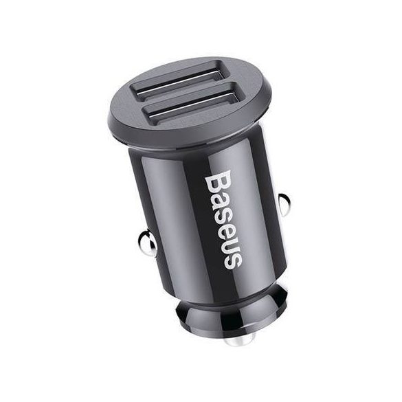 Baseus Grain autós töltő 2x USB 5V 3.1A (fekete)