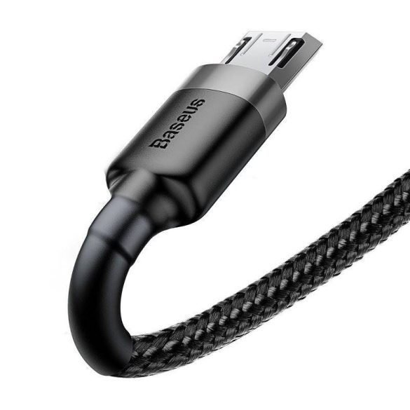 Baseus Cafule 2.4A USB-Micro USB kábel 1m (szürke-fekete)