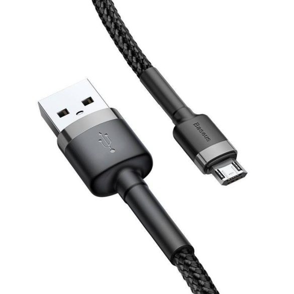 Baseus Cafule 1,5A 2 m-es USB-Micro USB-kábel (szürke-fekete)