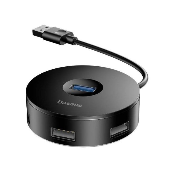 Baseus 4 az 1-ben USB - USB 3.0 hub + 3x USB 2.0, 15 cm (fekete)