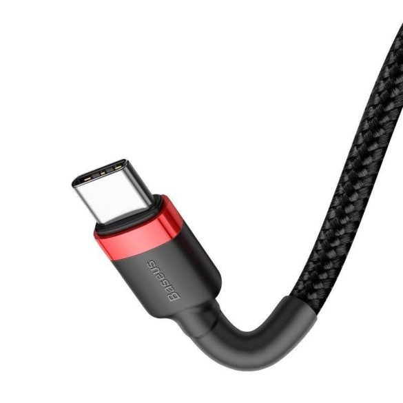 Baseus Cafule USB-C – USB-C kábel 60 W 1 m (fekete-piros)