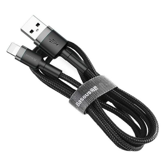 Baseus Cafule 2A 3m Lightning USB-kábel (szürke-fekete)