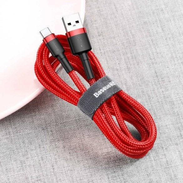 USB-USB-C kábel Baseus Cafule 2A 3m (piros)