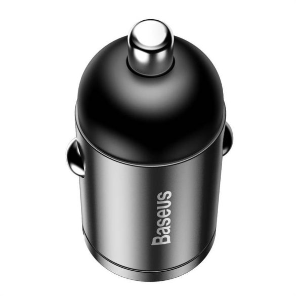 Baseus Tiny Star mini autós töltő, USB, QC 3.0, 30 W (szürke)