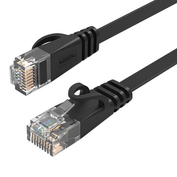 Orico RJ45 Cat.6 lapos Ethernet hálózati kábel 2m (fekete)