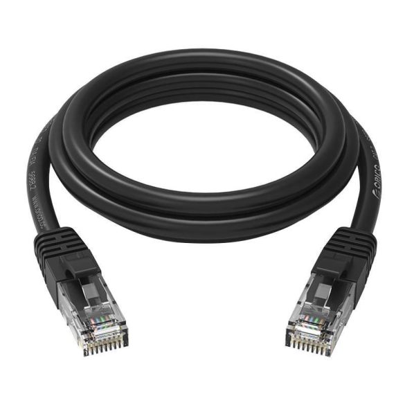 Orico RJ45 Cat.6 kerek Ethernet hálózati kábel 2m (fekete)