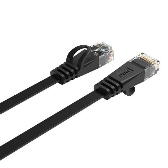 Orico RJ45 Cat.6 lapos Ethernet hálózati kábel 1m (fekete)
