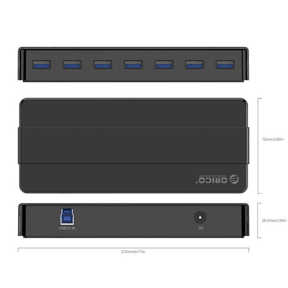 Orico hub adapter 7xUSB 3.0