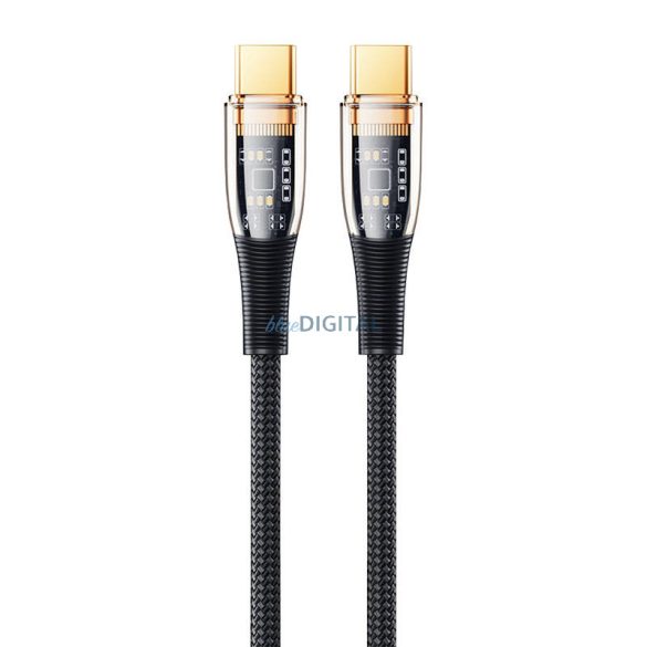 Kábel USB-C USB-C Remax Explore, RC-C062, 1,2m, 100W, (fekete)