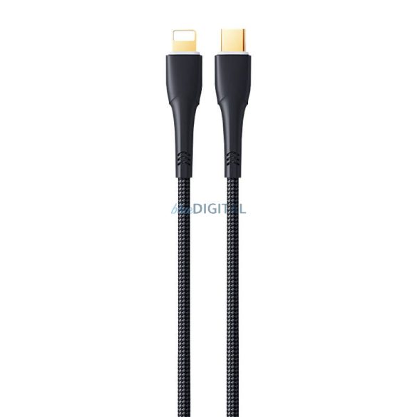 Remax Bosu RC-C063 USB-C Lightning kábel, 1,2m, 20W (fekete)