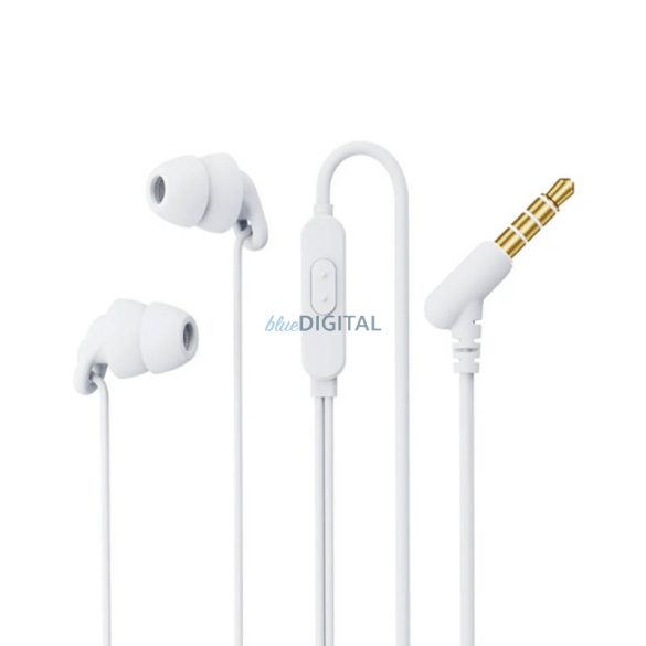 Remax RM-518 fülhallgató, 3,5 mm-es jack, 1,2 m (fehér)