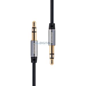 Mini jack 3.5mm AUX kábel Remax RL-L100 1m (fekete)