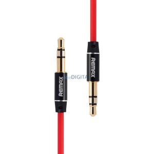 Mini jack 3.5mm AUX kábel Remax RL-L100 1m (piros)