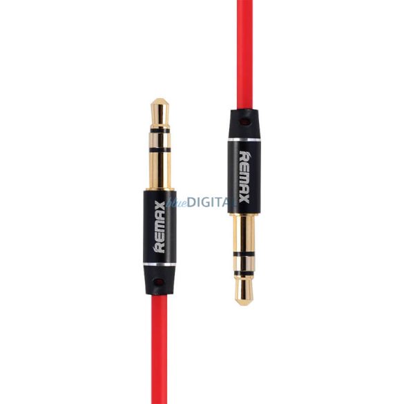 Mini jack 3.5mm AUX kábel Remax RL-L100 1m (piros)