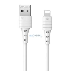 Kábel USB Lightning Remax Zeron, 1m, 2.4A (fehér)