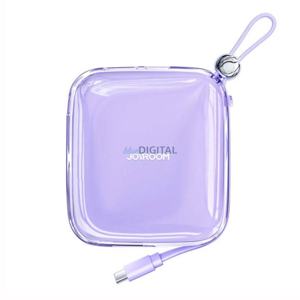 Joyroom JR-L002 Jelly powerbank 10000mAh Type-C kábellel 22.5W - lila