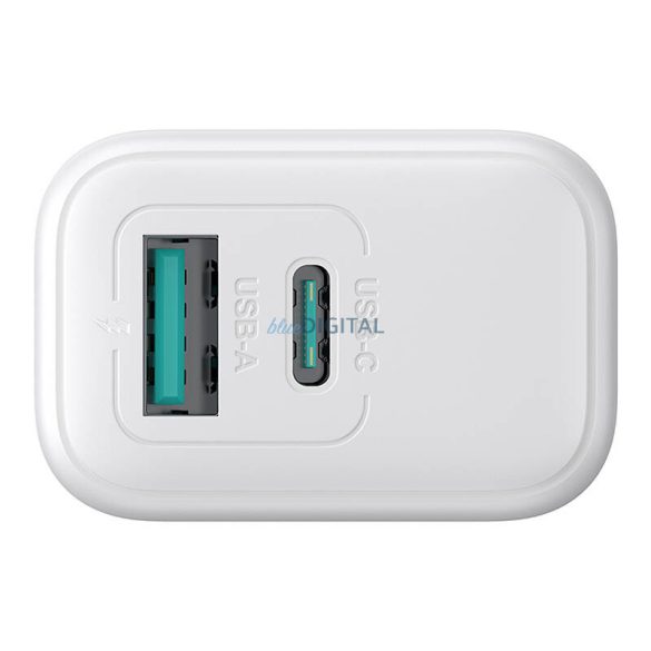 Joyroom JR-TCF21 hálózati töltő 1xUSB-A és 1xUSB-C csatlakozással 20W PD QC3.0 - fehér