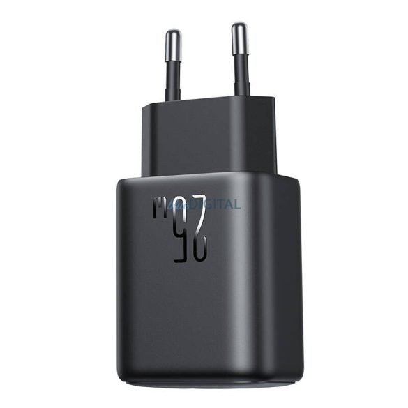 Joyroom JR-TCF13 hálózati töltő 1xUSB-A és 1xUSB-C csatlakozással 25W PD - fekete