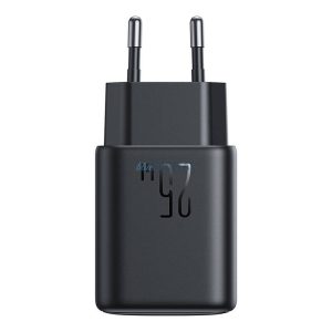 Joyroom JR-TCF23 hálózati töltő 1xUSB-C csatlakozással + Type-C - Type-C kábellel 100cm 25W PD - fekete