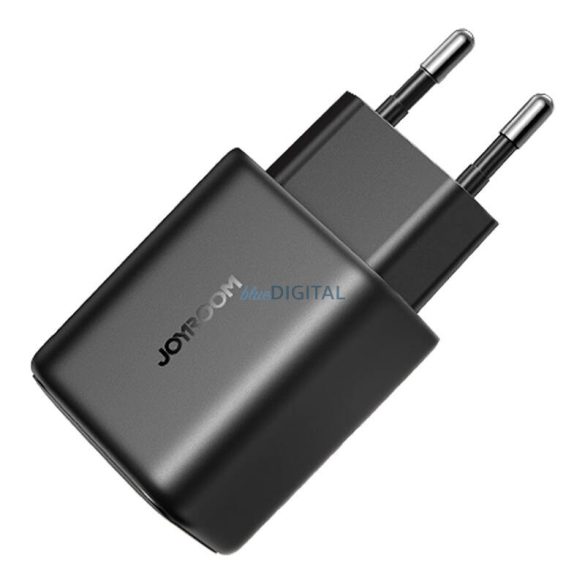 Joyroom JR-TCF23 hálózati töltő 1xUSB-C csatlakozással + Type-C - Type-C kábellel 100cm 25W PD - fekete