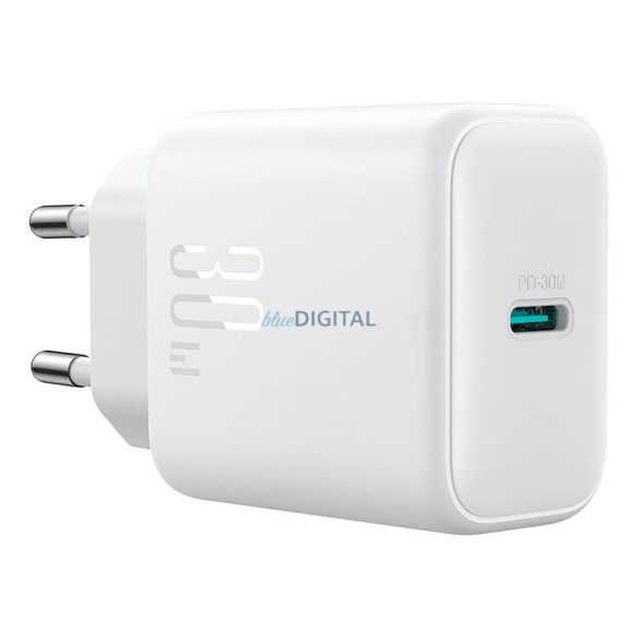 Joyroom JR-TCF24 hálózati töltő 1xUSB-C csatlakozással 30W PD - fehér