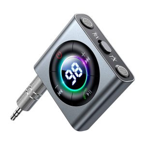 Joyroom JR-CB1 Bluetooth 5.3 AUX adó/vevő (szürke)