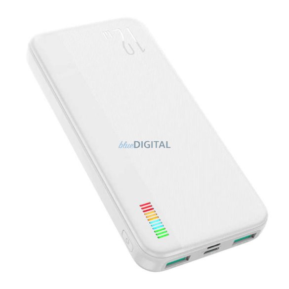 Joyroom JR-T016 Dazzling 12W powerbank 10000mAh - fehér