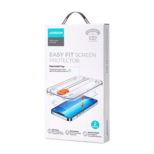 Joyroom Easy Fit JR-H09 teljes képernyő edzett üveg Apple iPhone 14 6.1 "