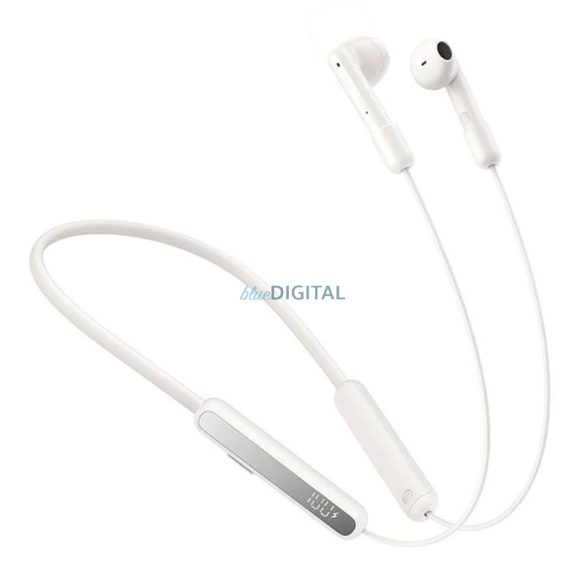 Joyroom JR-DS1 vezeték nélküli fülhallgató mágneses nyakpánttal - fehér