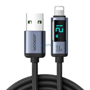 Joyroom S-AL012A16 Prism USB-A - Lightning kábel 2.4A 1,2m - fekete