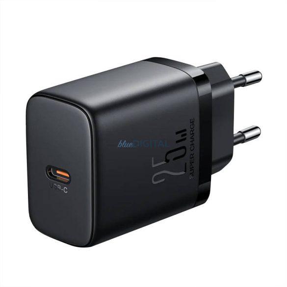 Joyroom JR-TCF11 hálózati töltő 1xUSB-C csatlakozással és Type-C - Type-C kábellel 25W - fekete