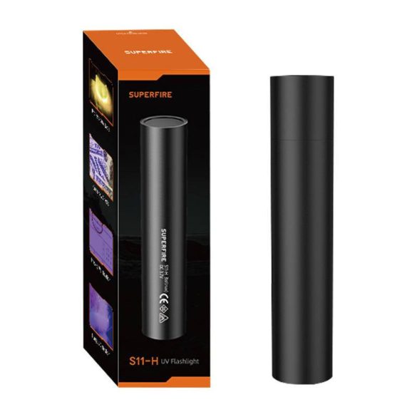 Superfire S11-H UV zseblámpa, 365NM, USB