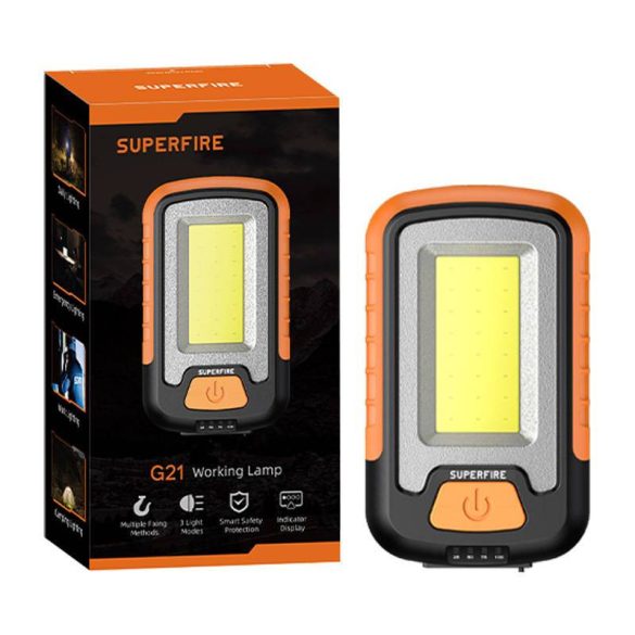 Superfire zseblámpa G21, 650lm, USB