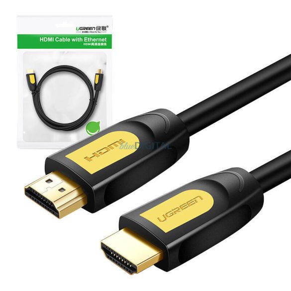 HDMI 2.0 kábel UGREEN HD101, 4K 60Hz, 0,75m (fekete és sárga)