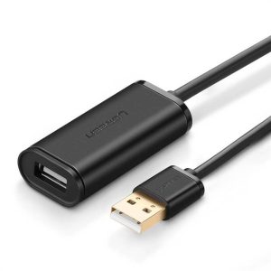 "UGREEN US121 aktív USB 2.0 hosszabbító kábel, 5 m (fekete) "