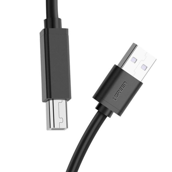UGREEN US122 aktív USB 2.0 AB nyomtatókábel, 10 m (fekete)