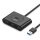 UGREEN USB 4 az 1-ben USB 3.0 hub 0,5 m (fekete)